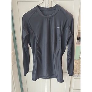 DEVOPS Mens Round Neck Long Sleeve‎ Hiking Running Workout T-Shirt sz M